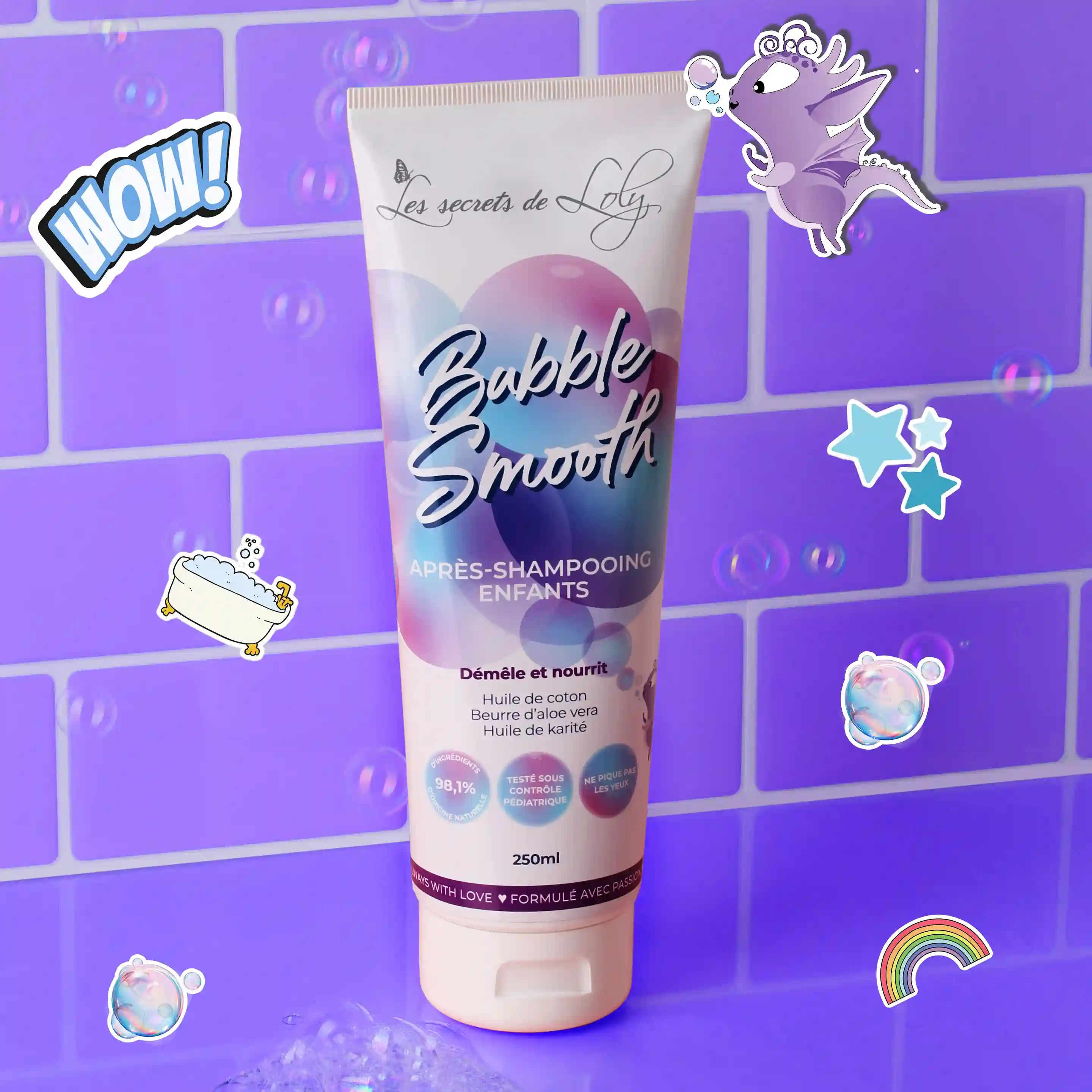 Bubble Smooth - Après-Shampooing enfants - 250ml - Image 5