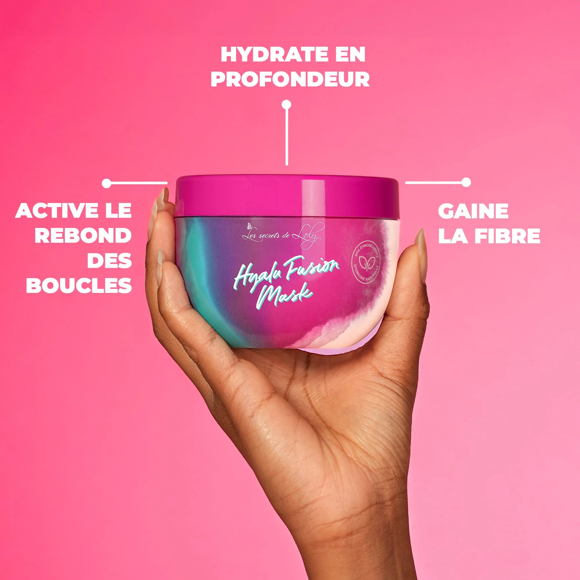 Hyalu Fusion Mask -  Masque activateur de boucles - 300ml - Image 4