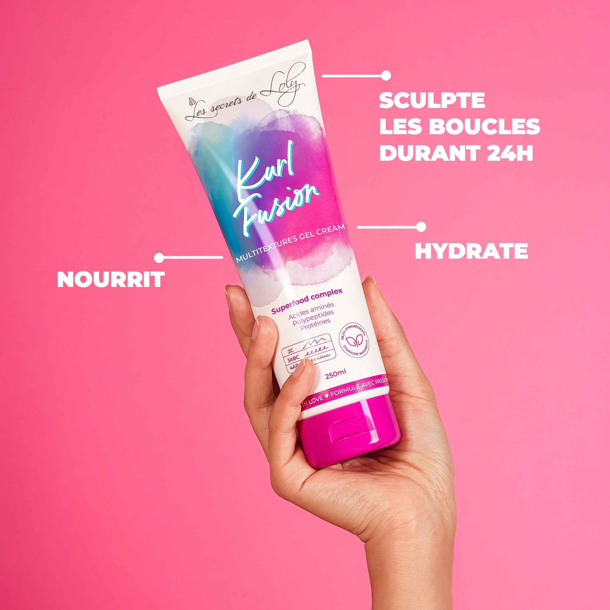 Kurl Fusion - Gel crème coiffant nourrissant et hydratant - 250ml - Image 5