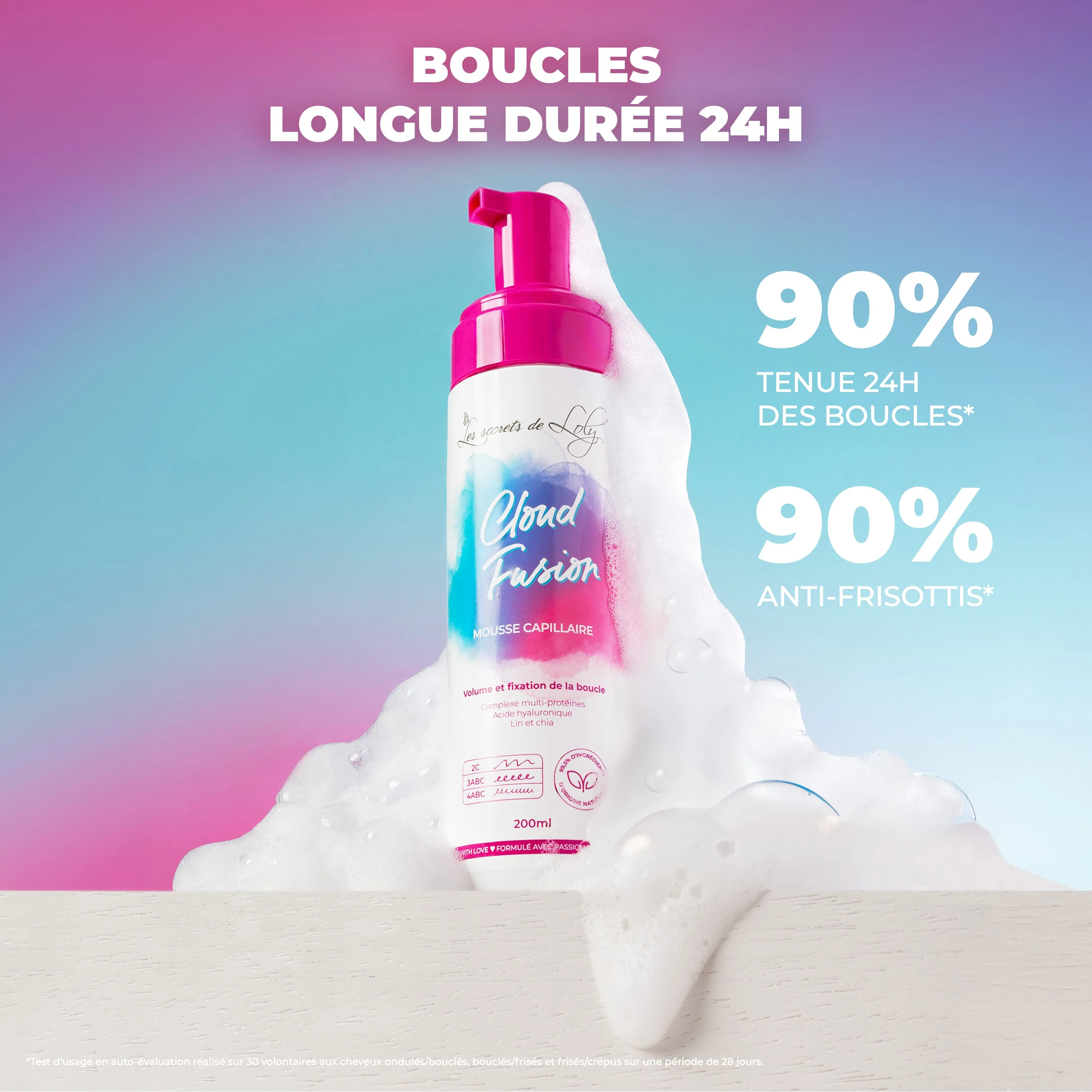 Cloud Fusion - Mousse capillaire fixante - 200ml - Image 3