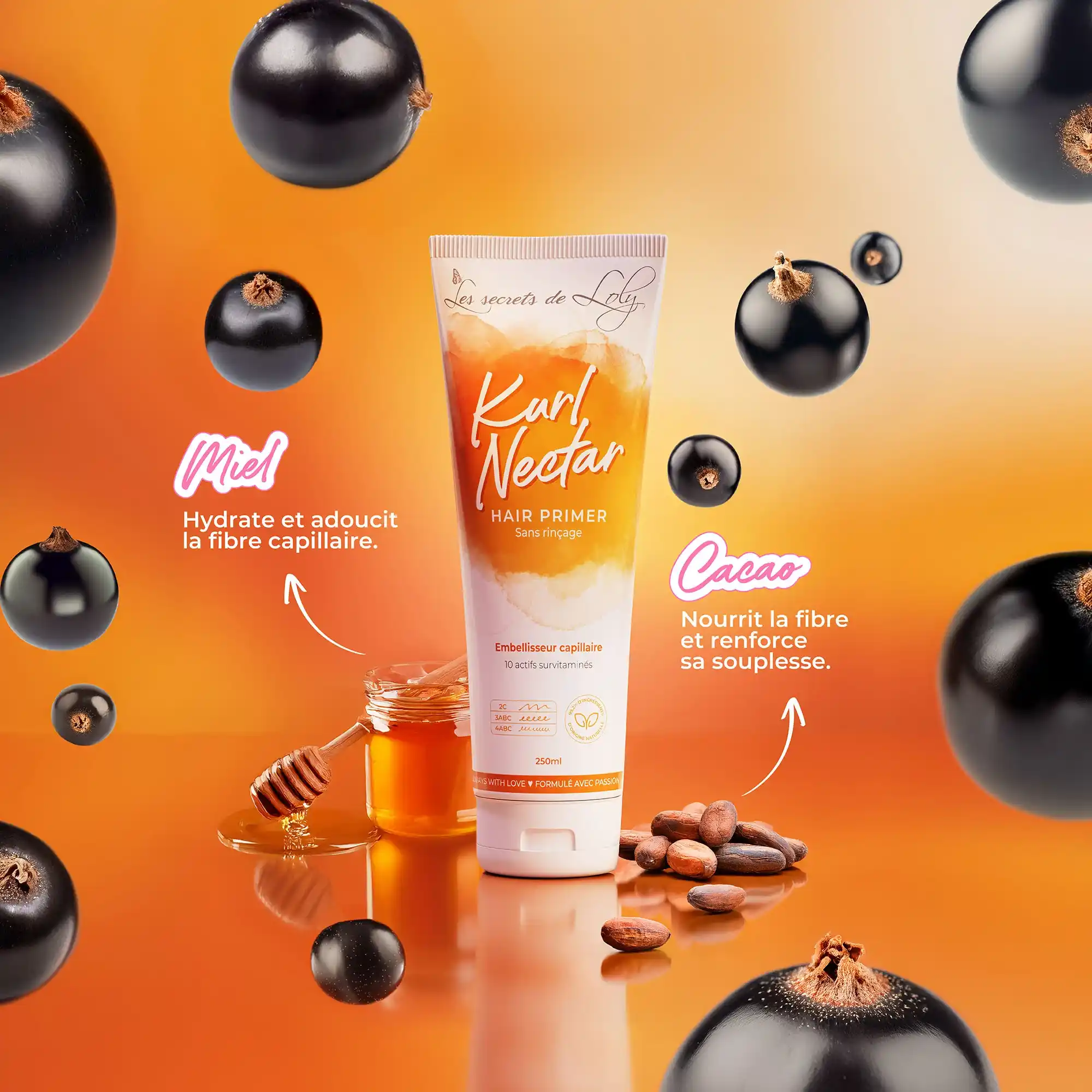 Kurl Nectar - Crème sans rinçage réparatrice et hydratante - 250ml - Image 4
