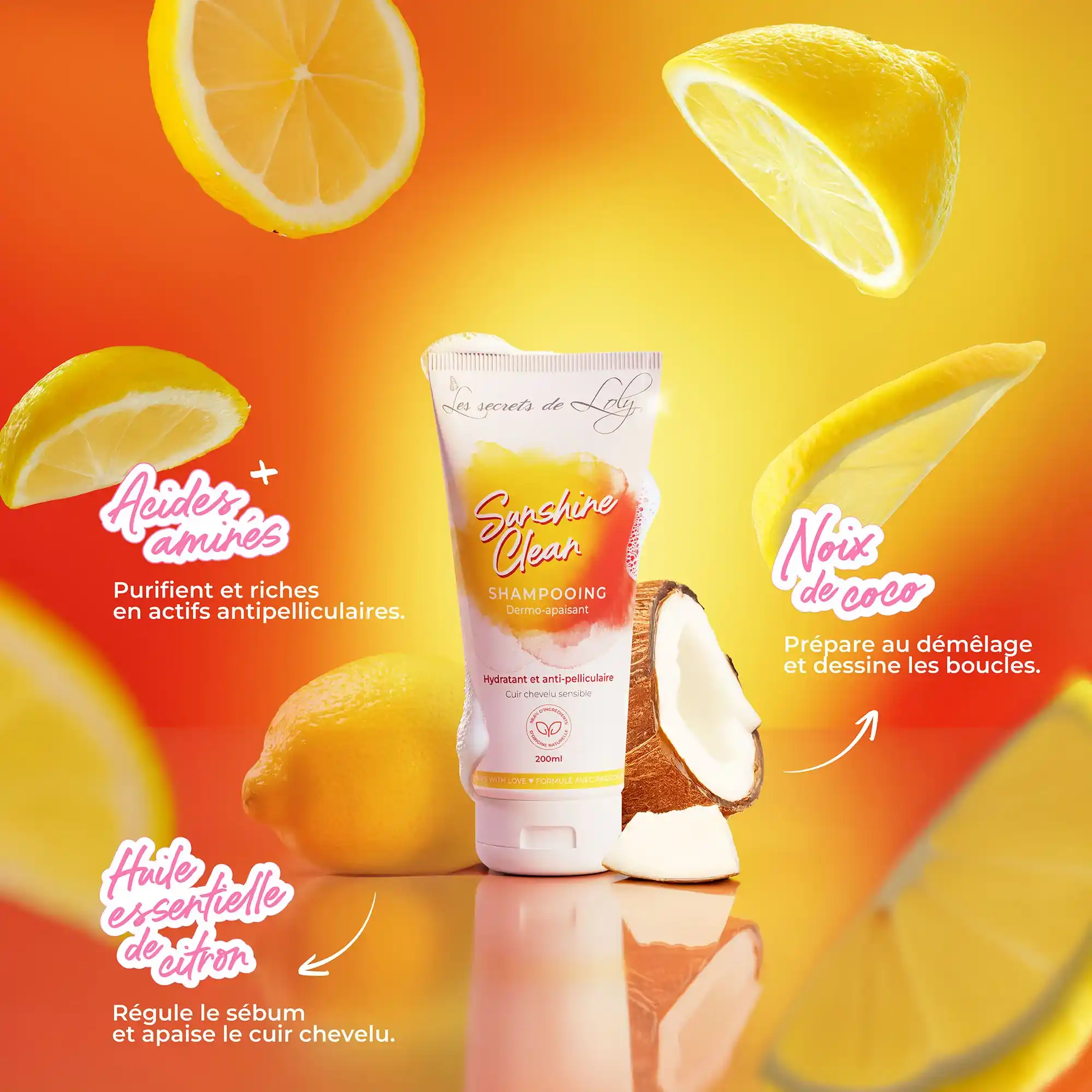 Sunshine Clean - Shampooing cuir chevelu sensible - 200ml - Image 4